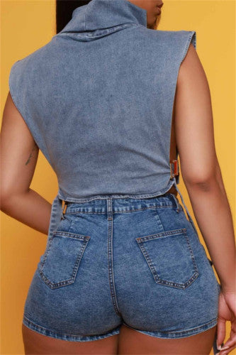 Denim Skort