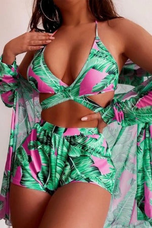 Sexy Green Three Piece Set