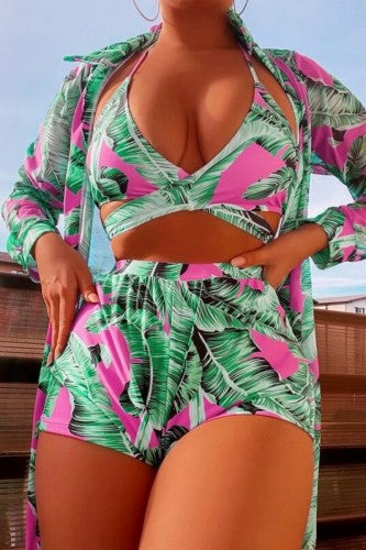 Sexy Green Three Piece Set