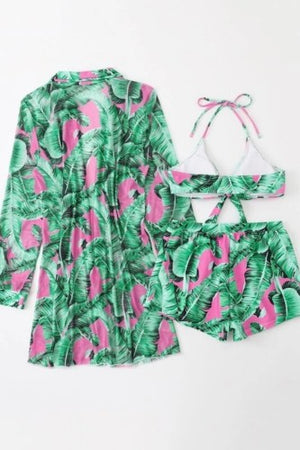 Sexy Green Three Piece Set