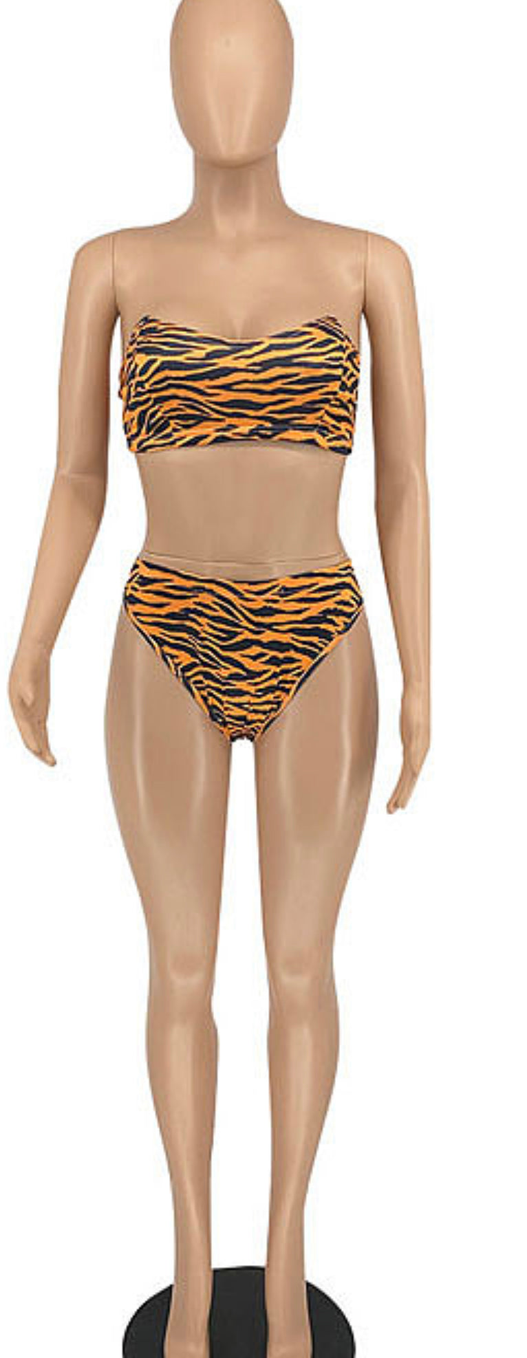 Tiger Pattern Two Piece